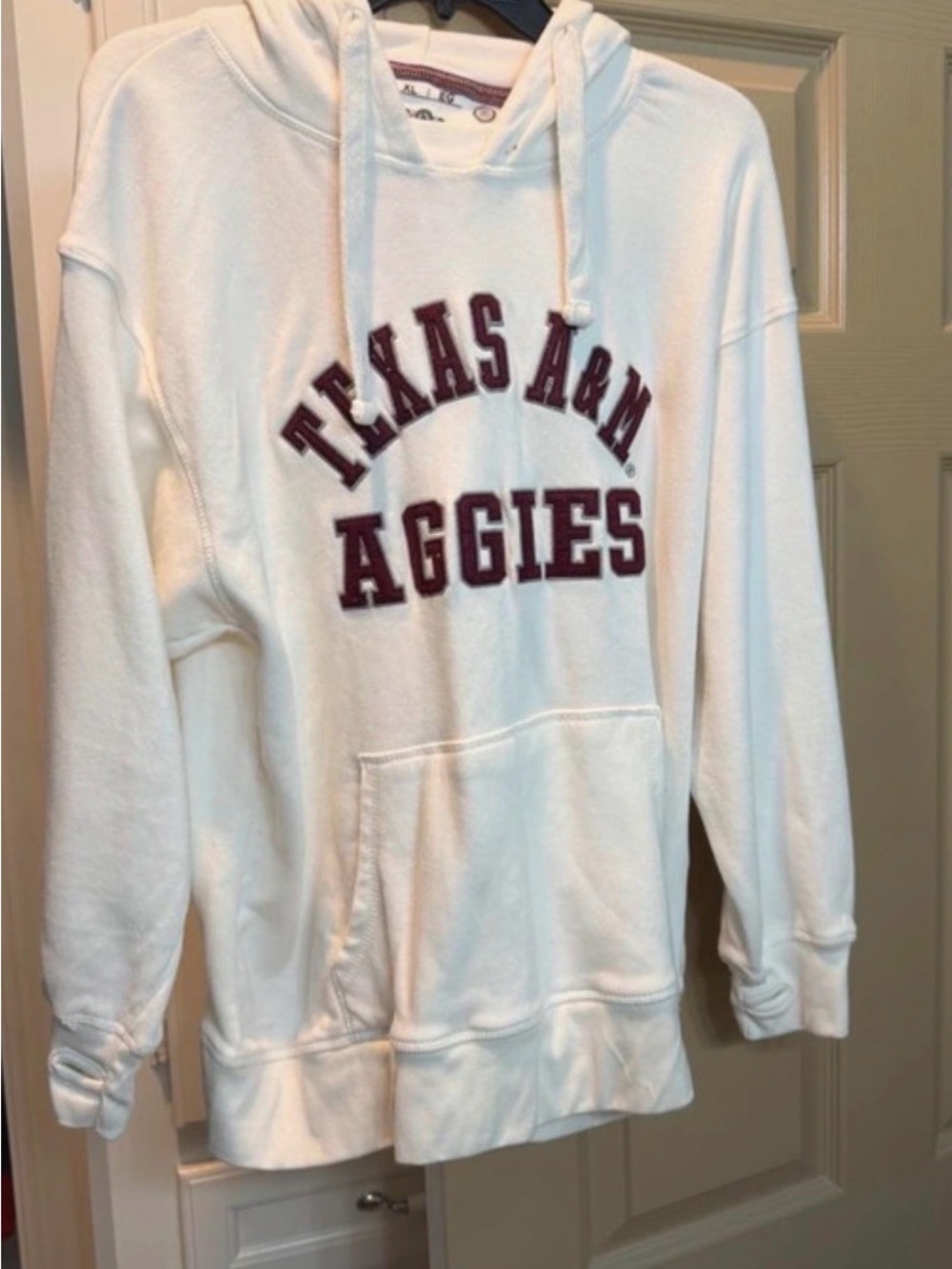 Texas A&M Aggies White Pullover Hoodie